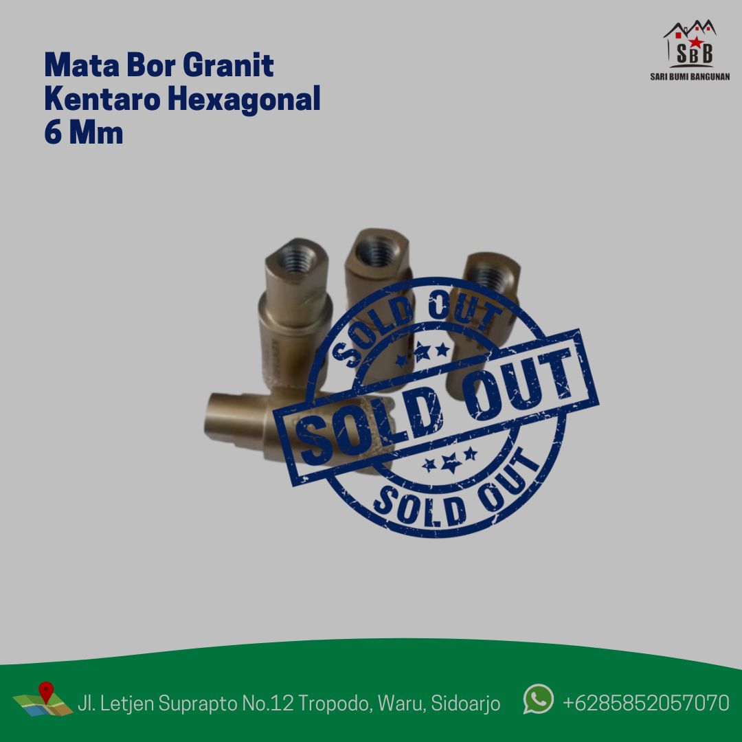 Mata Bor Granit Kentaro Hexagonal 6 Mm